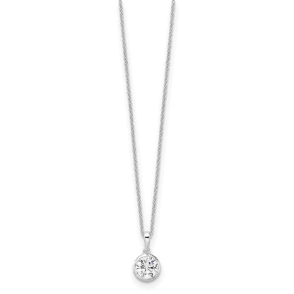 True Origin Lab Grown Diamond VS+ F+ Complete 18 in Round Solitaire Necklace