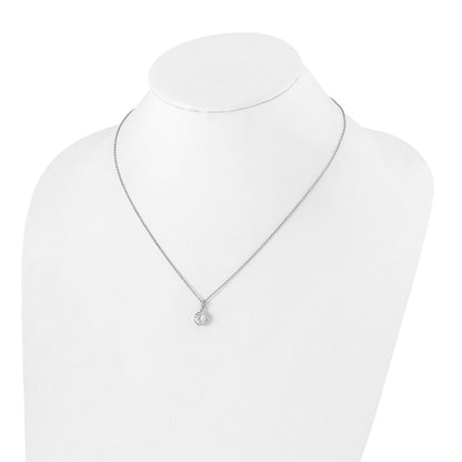 True Origin Lab Grown Diamond VS+ F+ Complete 18 in Round Solitaire Necklace