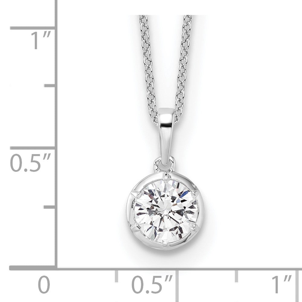 True Origin Lab Grown Diamond VS+ F+ Complete 18 in Round Solitaire Necklace