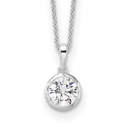 True Origin Lab Grown Diamond VS+ F+ Complete 18 in Round Solitaire Necklace