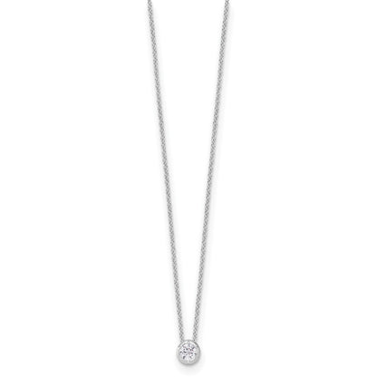 True Origin Lab Grown Diamond VS+ F+ Complete 18 in Round Solitaire Necklace