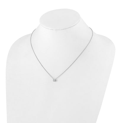 True Origin Lab Grown Diamond VS+ F+ Complete 18 in Round Solitaire Necklace