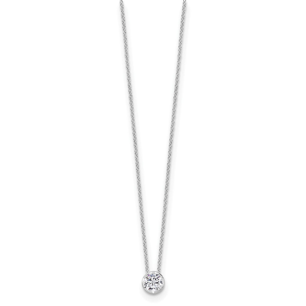 True Origin Lab Grown Diamond VS+ F+ Complete 18 in Round Solitaire Necklace
