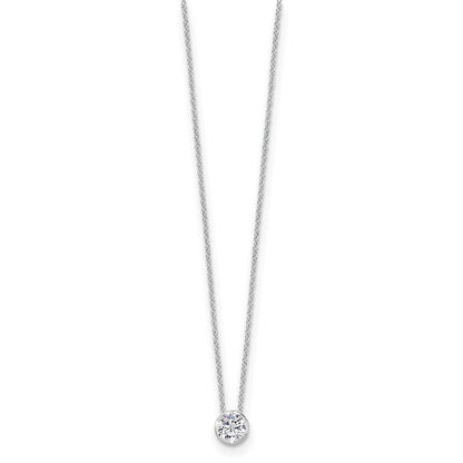 True Origin Lab Grown Diamond VS+ F+ Complete 18 in Round Solitaire Necklace