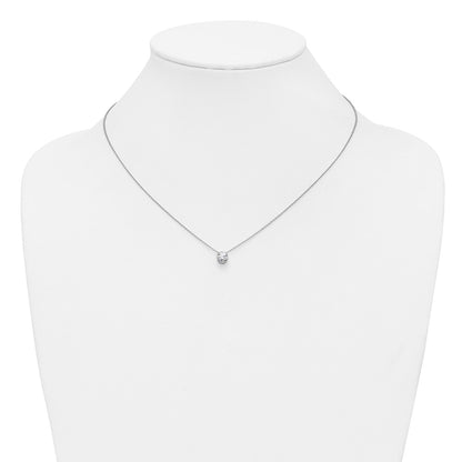 True Origin Lab Grown Diamond VS+ F+ Complete 18 in Round Solitaire Necklace