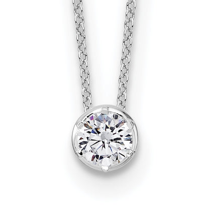 True Origin Lab Grown Diamond VS+ F+ Complete 18 in Round Solitaire Necklace