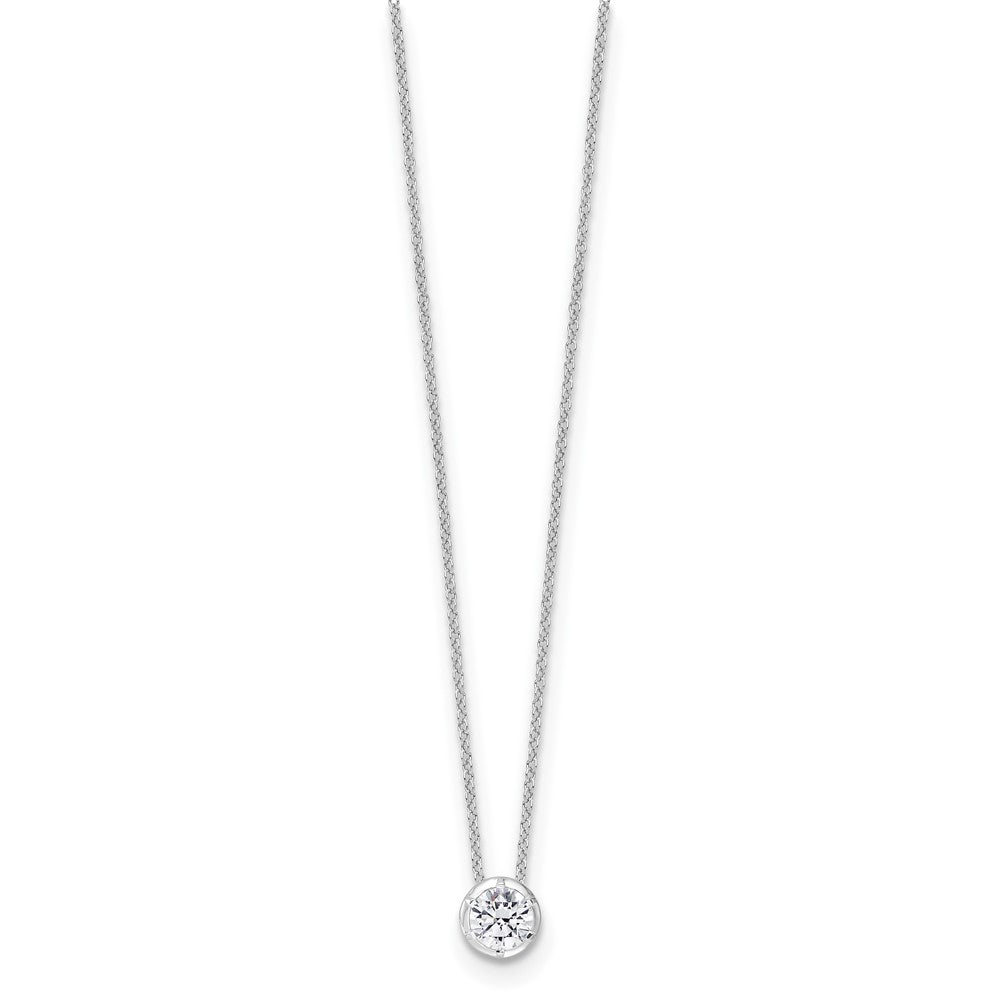 True Origin Lab Grown Diamond VS+ F+ Complete 18 in Round Solitaire Necklace