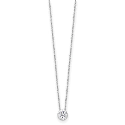 True Origin Lab Grown Diamond VS+ F+ Complete 18 in Round Solitaire Necklace