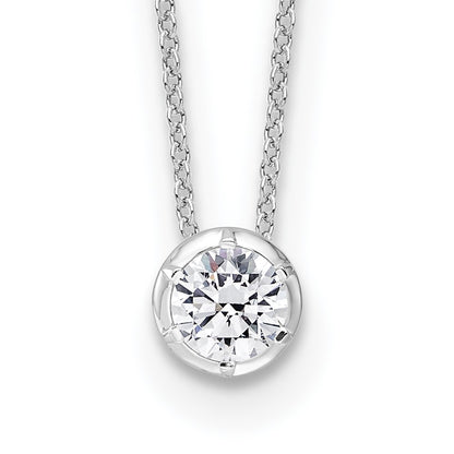 True Origin Lab Grown Diamond VS+ F+ Complete 18 in Round Solitaire Necklace