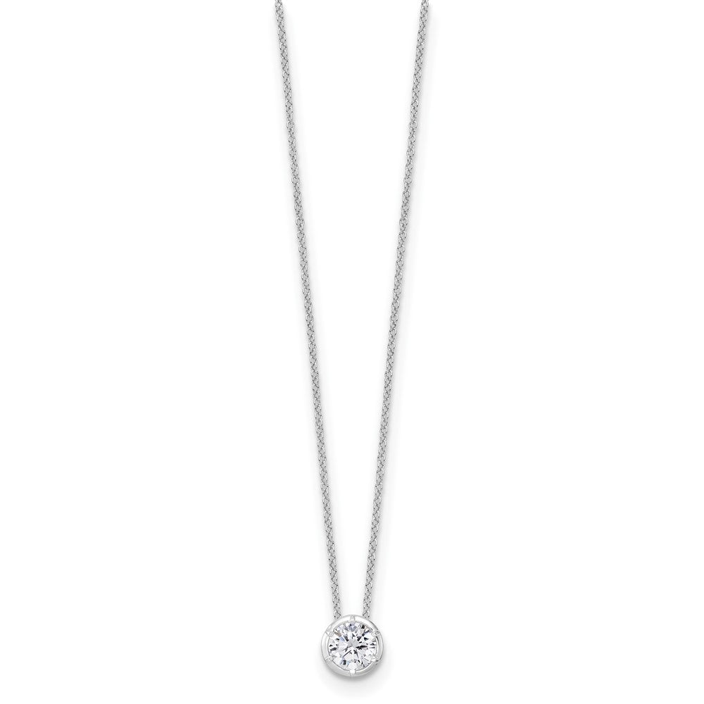 True Origin Lab Grown Diamond VS+ F+ Complete 18 in Round Solitaire Necklace