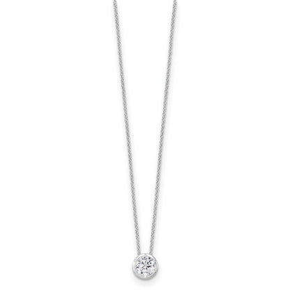 True Origin Lab Grown Diamond VS+ F+ Complete 18 in Round Solitaire Necklace
