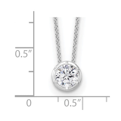 True Origin Lab Grown Diamond VS+ F+ Complete 18 in Round Solitaire Necklace