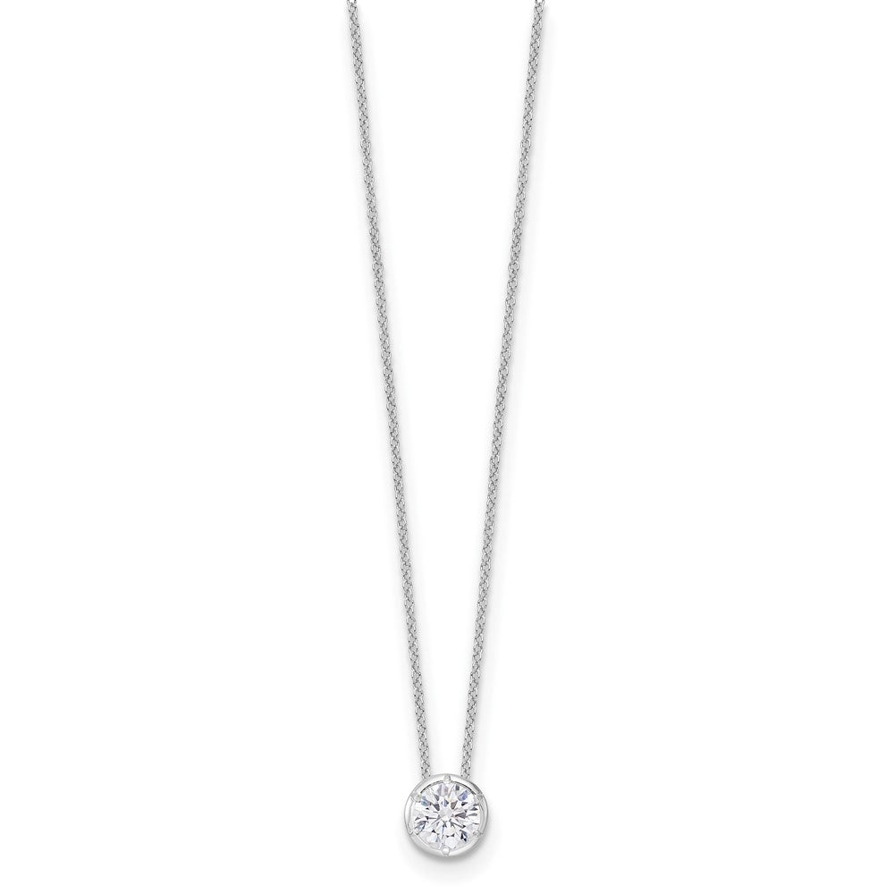 True Origin Lab Grown Diamond VS+ F+ Complete 18 in Round Solitaire Necklace