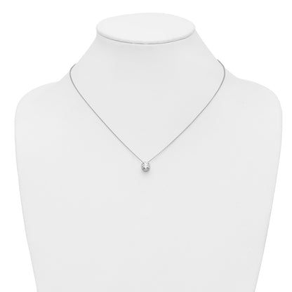 True Origin Lab Grown Diamond VS+ F+ Complete 18 in Round Solitaire Necklace