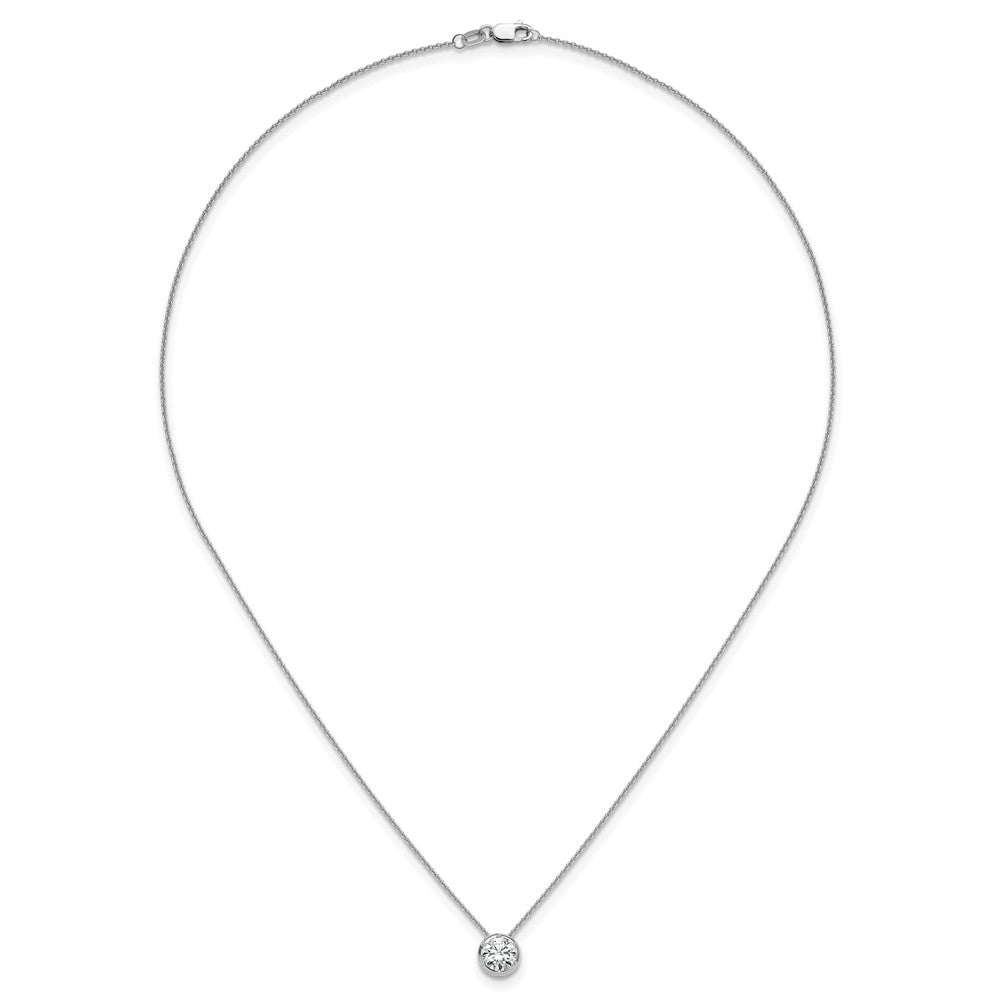 True Origin Lab Grown Diamond VS+ F+ Complete 18 in Round Solitaire Necklace