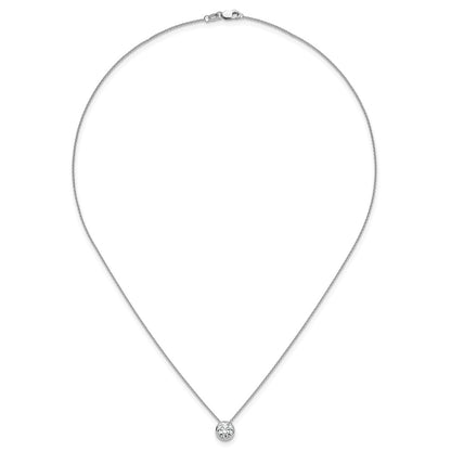 True Origin Lab Grown Diamond VS+ F+ Complete 18 in Round Solitaire Necklace
