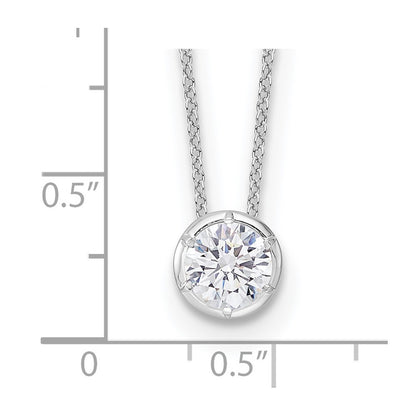 True Origin Lab Grown Diamond VS+ F+ Complete 18 in Round Solitaire Necklace