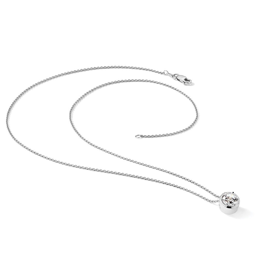 True Origin Lab Grown Diamond VS+ F+ Complete 18 in Round Solitaire Necklace