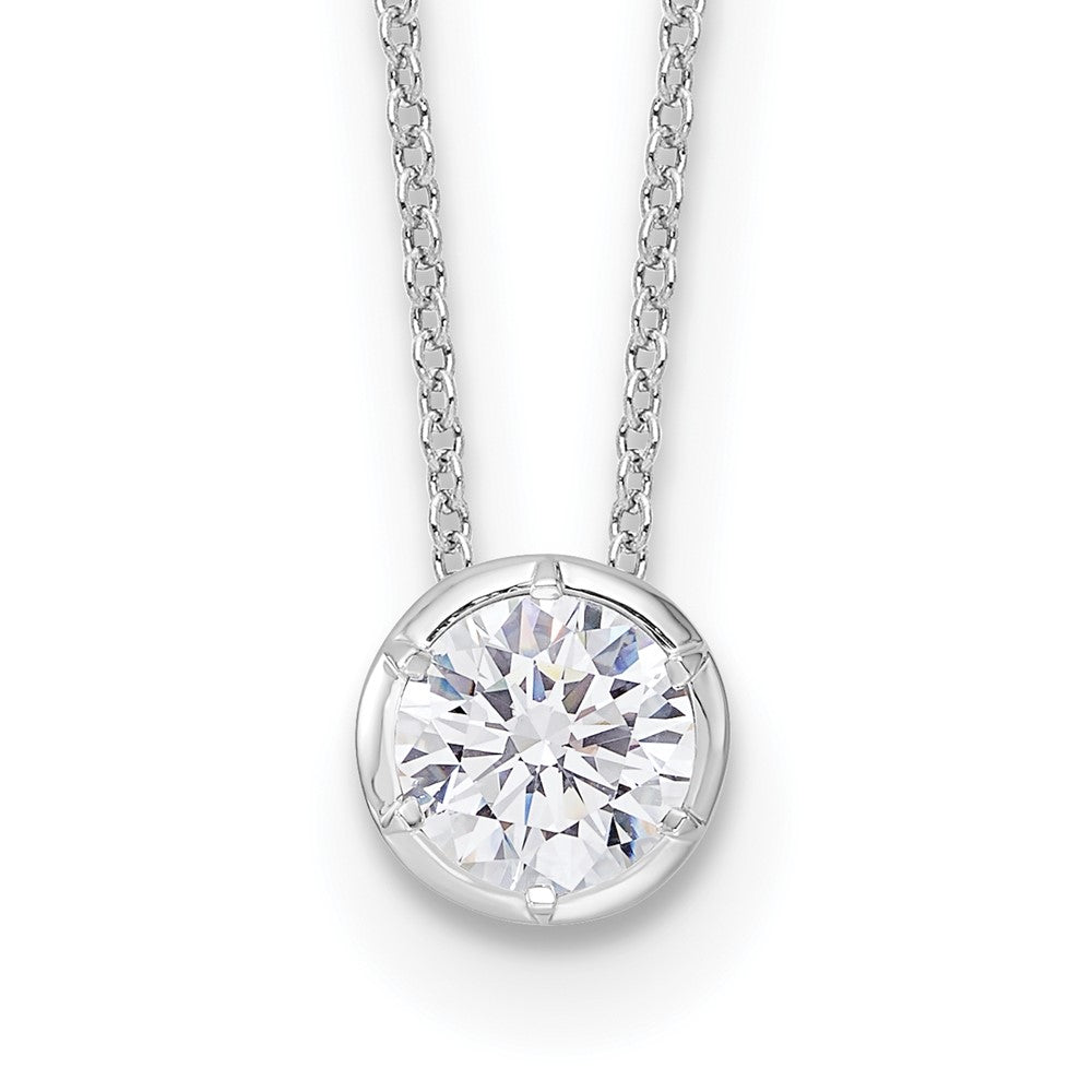 True Origin Lab Grown Diamond VS+ F+ Complete 18 in Round Solitaire Necklace