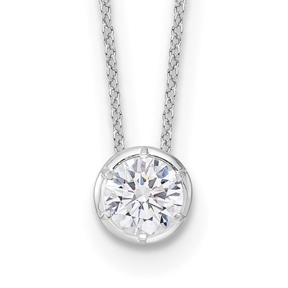 True Origin Lab Grown Diamond VS+ F+ Complete 18 in Round Solitaire Necklace