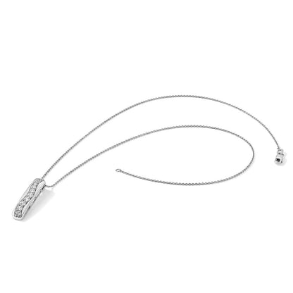 True Origin Lab Grown Diamond VS+ F+ 18 in Complete Vertical Bar Slide Necklace