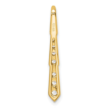 True Origin Lab Grown Diamond VS+ F+ 18 in Complete Vertical Bar Slide Necklace