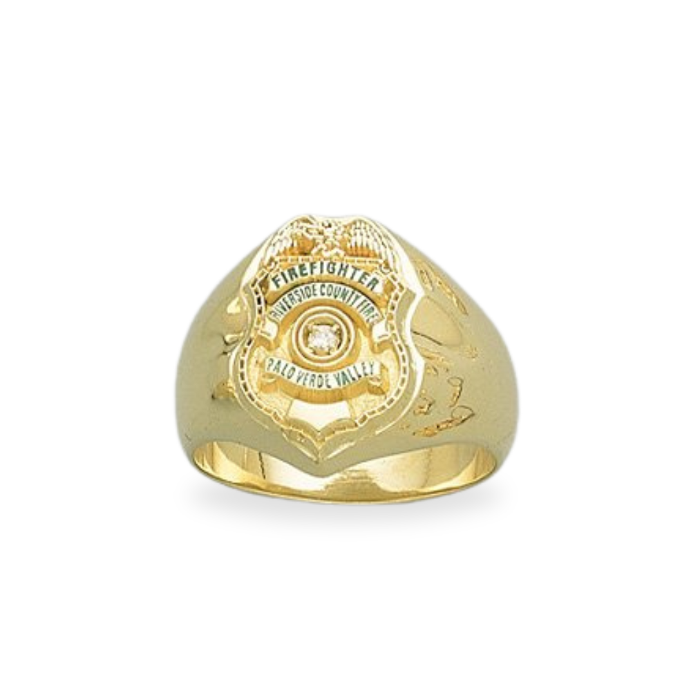 Palo verde Fire Department Medium Badge Ring – jewelryfactory.com