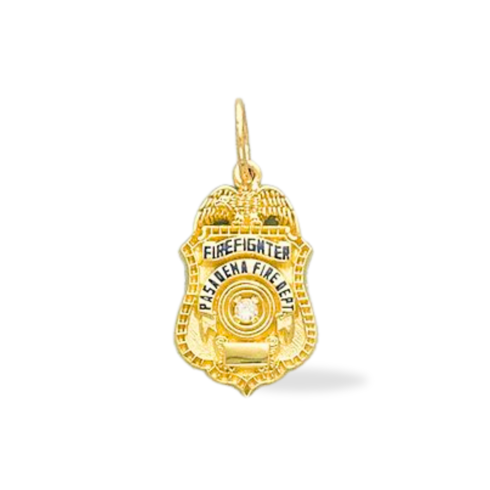 Pasadena Fire Department Badge Pendant