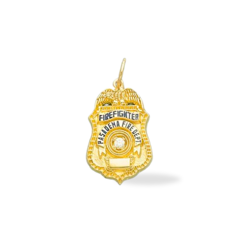 Pasadena Fire Department Badge Pendant