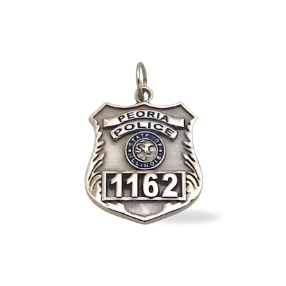 Peoria Illinois Police Department Badge Pendant