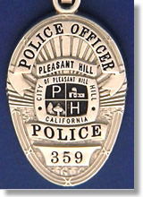 Pleasant Hill Police Department Badge Pendant