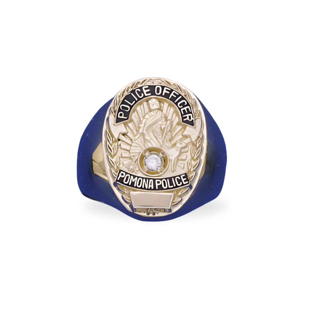 Pomona Police Department Large Badge Ring