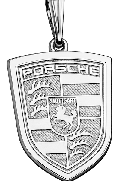 Customizable  Finest Porsche gold & diamond pendant
