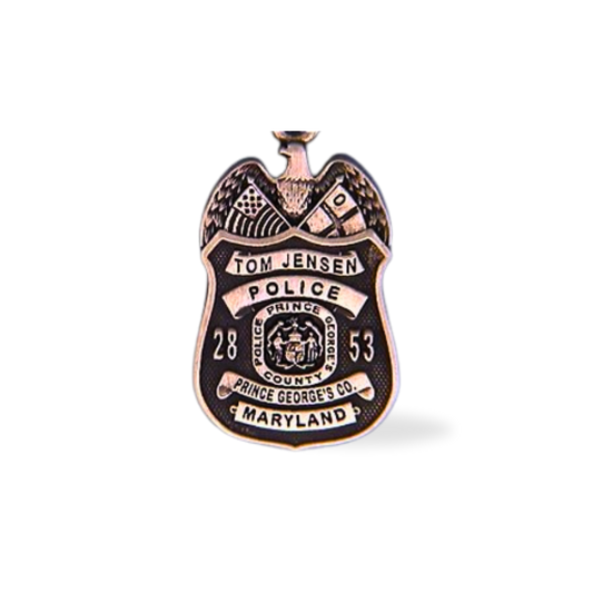 Prince George's County Police Dept. Med Badge Pendant - Gold