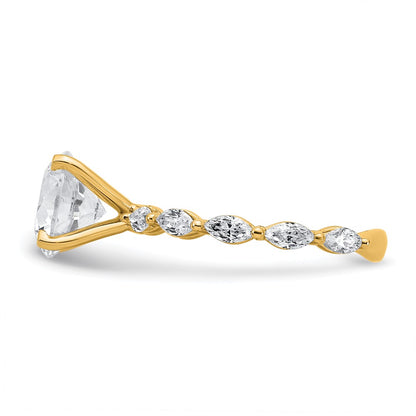 True Origin Lab Ground Diamond VS+ F+ Semi-Mount Round Engagement Ring
