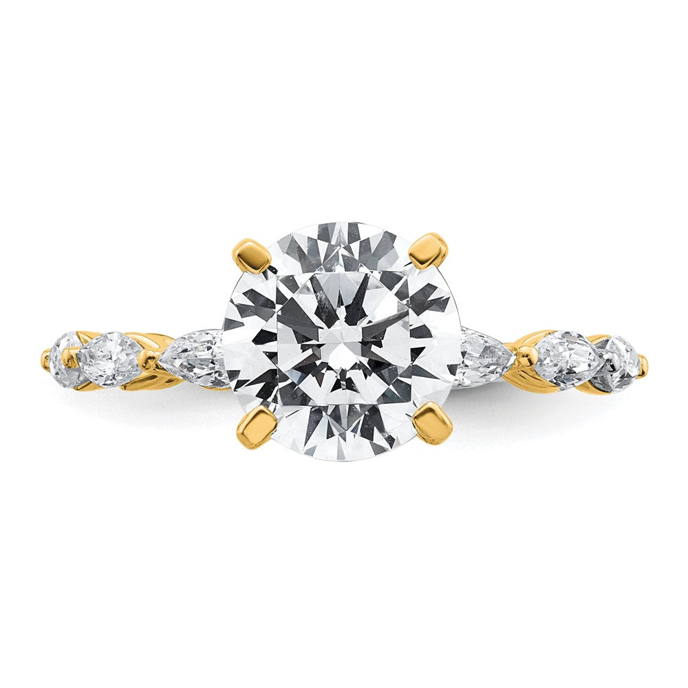 True Origin Lab Ground Diamond VS+ F+ Semi-Mount Round Engagement Ring