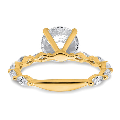 True Origin Lab Ground Diamond VS+ F+ Semi-Mount Round Engagement Ring