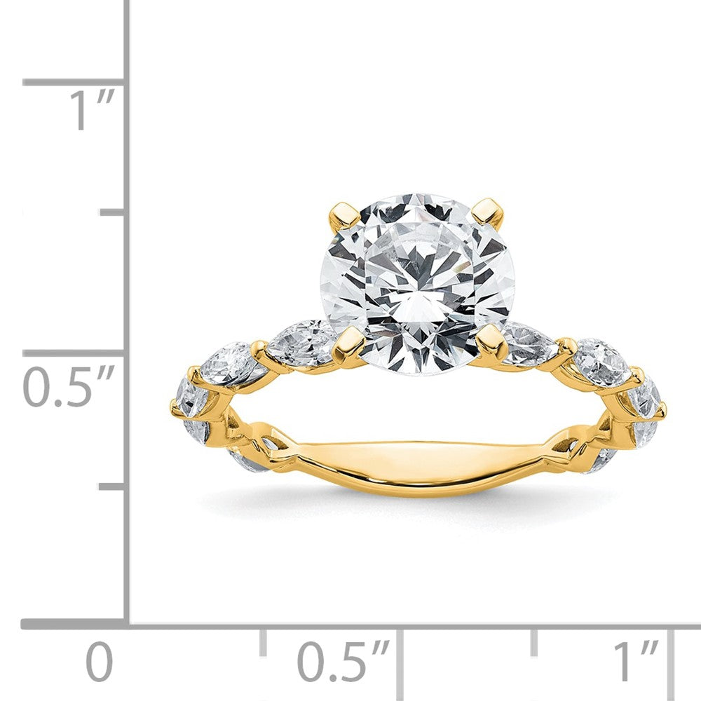 True Origin Lab Ground Diamond VS+ F+ Semi-Mount Round Engagement Ring