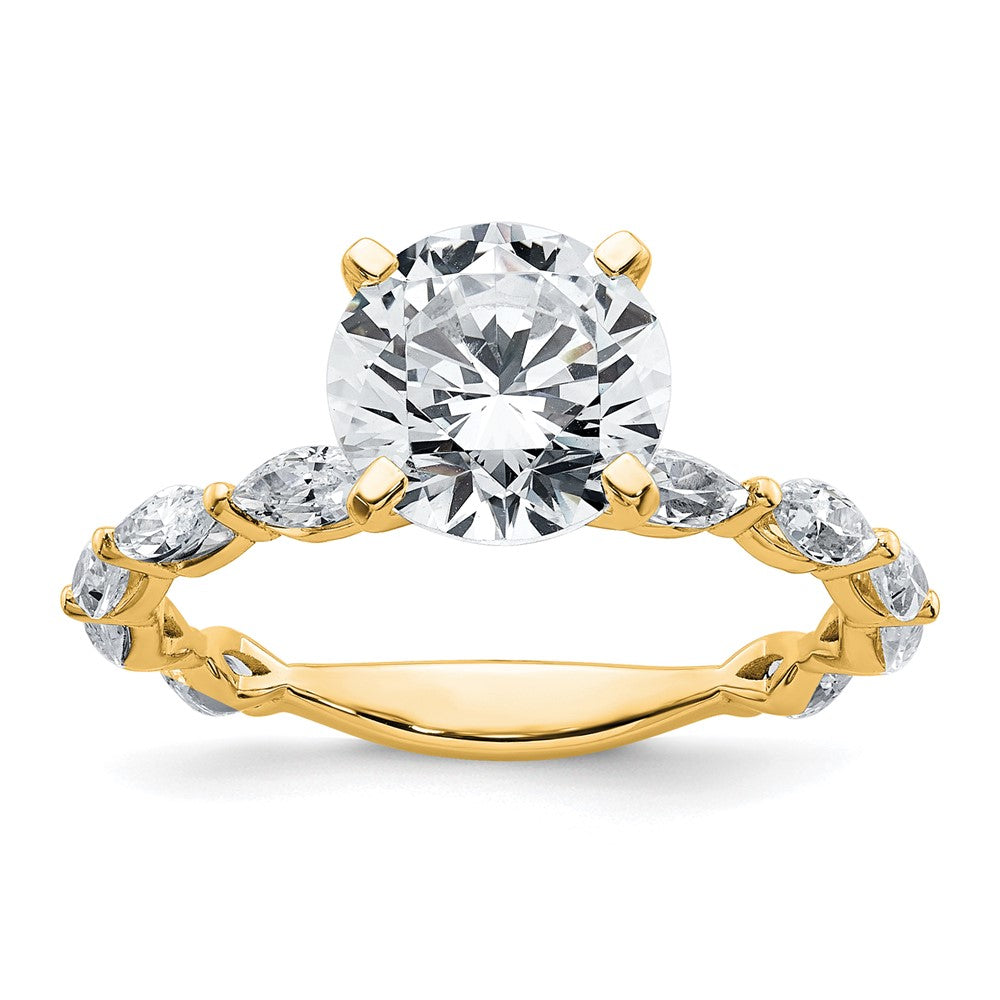 True Origin Lab Ground Diamond VS+ F+ Semi-Mount Round Engagement Ring
