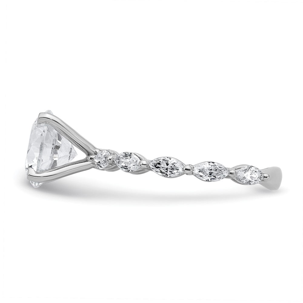 True Origin Lab Ground Diamond VS+ F+ Semi-Mount Round Engagement Ring