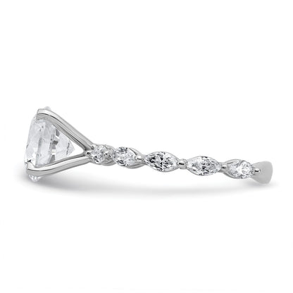 True Origin Lab Ground Diamond VS+ F+ Semi-Mount Round Engagement Ring