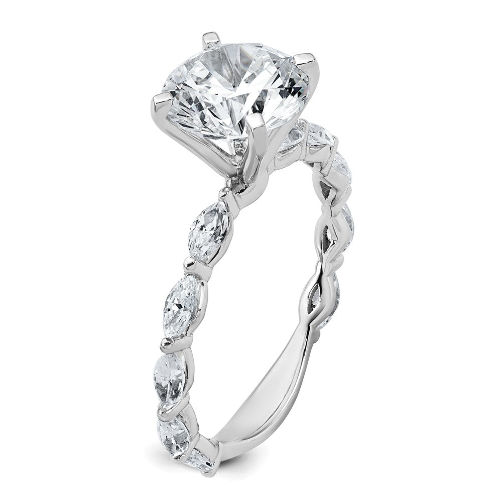 True Origin Lab Ground Diamond VS+ F+ Semi-Mount Round Engagement Ring