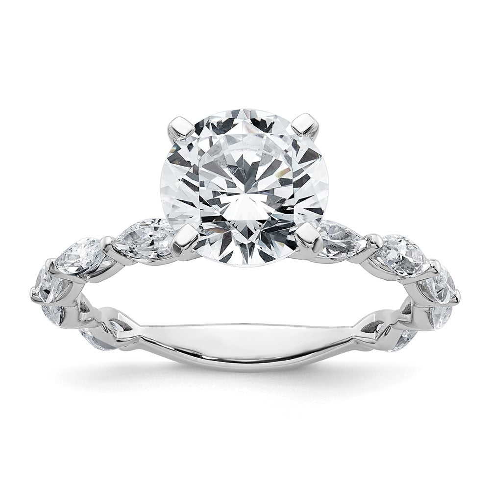 True Origin Lab Ground Diamond VS+ F+ Semi-Mount Round Engagement Ring