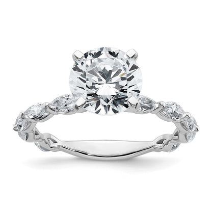 True Origin Lab Ground Diamond VS+ F+ Semi-Mount Round Engagement Ring