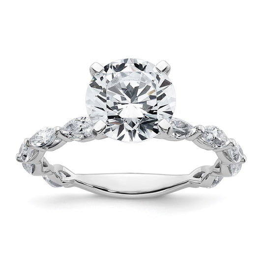 True Origin Lab Ground Diamond VS+ F+ Semi-Mount Round Engagement Ring