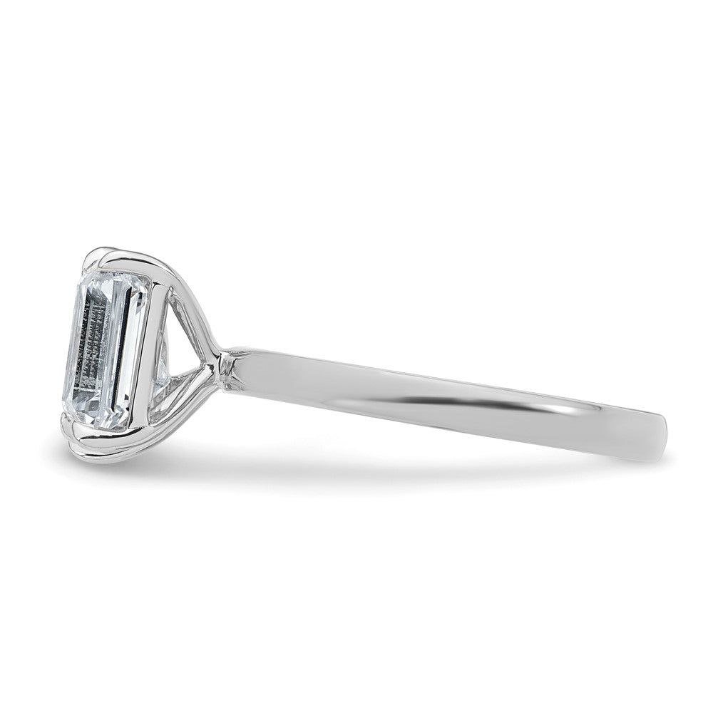 True Origin Lab Grown Diamond VS+ F+ Complete Pear and Emerald Two Stone Ring