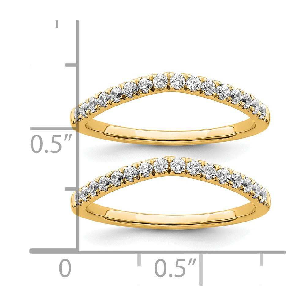 True Origin Lab Grown Diamond VS+ F+ Set of Two Complete Wedding Bands