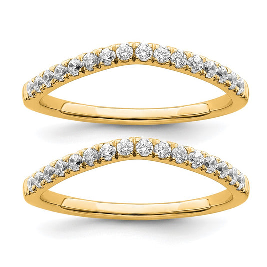 True Origin Lab Grown Diamond VS+ F+ Set of Two Complete Wedding Bands