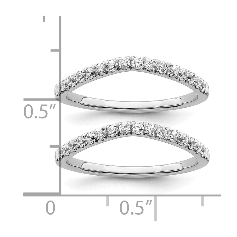 True Origin Lab Grown Diamond VS+ F+ Set of Two Complete Wedding Bands