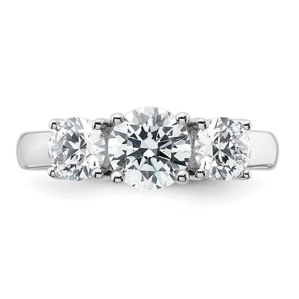 True Origin Lab Grown Diamond VS+ F+ Complete Round Three Stone Ring